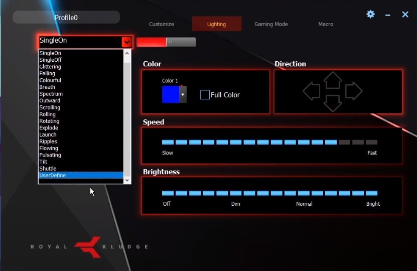 screenshot of the software, it looks very ugly.